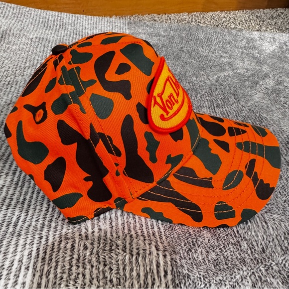 Von Dutch Orange Camouflage Trucker SnapBack - Picture 2 of 6